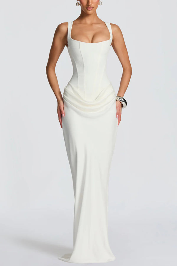 Éléonore | Maxivestido con Escote Cuadrado
