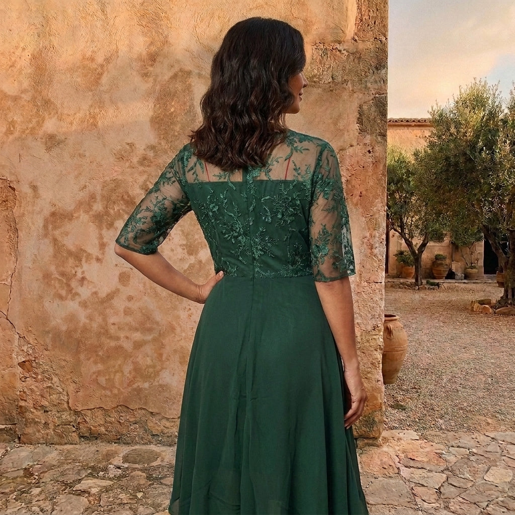 AVRELON | VESTIDO DE GASA ELEGANTE