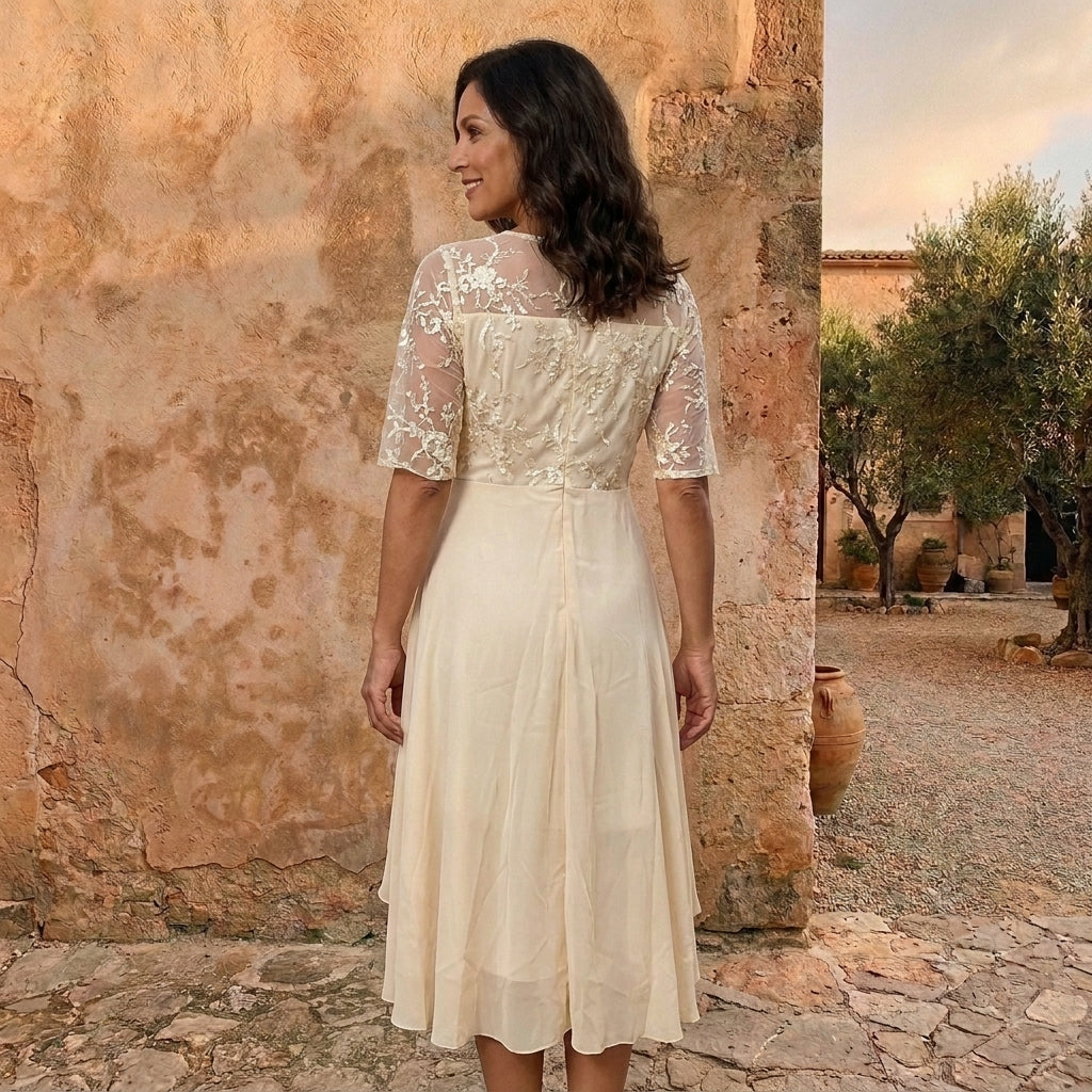AVRELON | VESTIDO DE GASA ELEGANTE