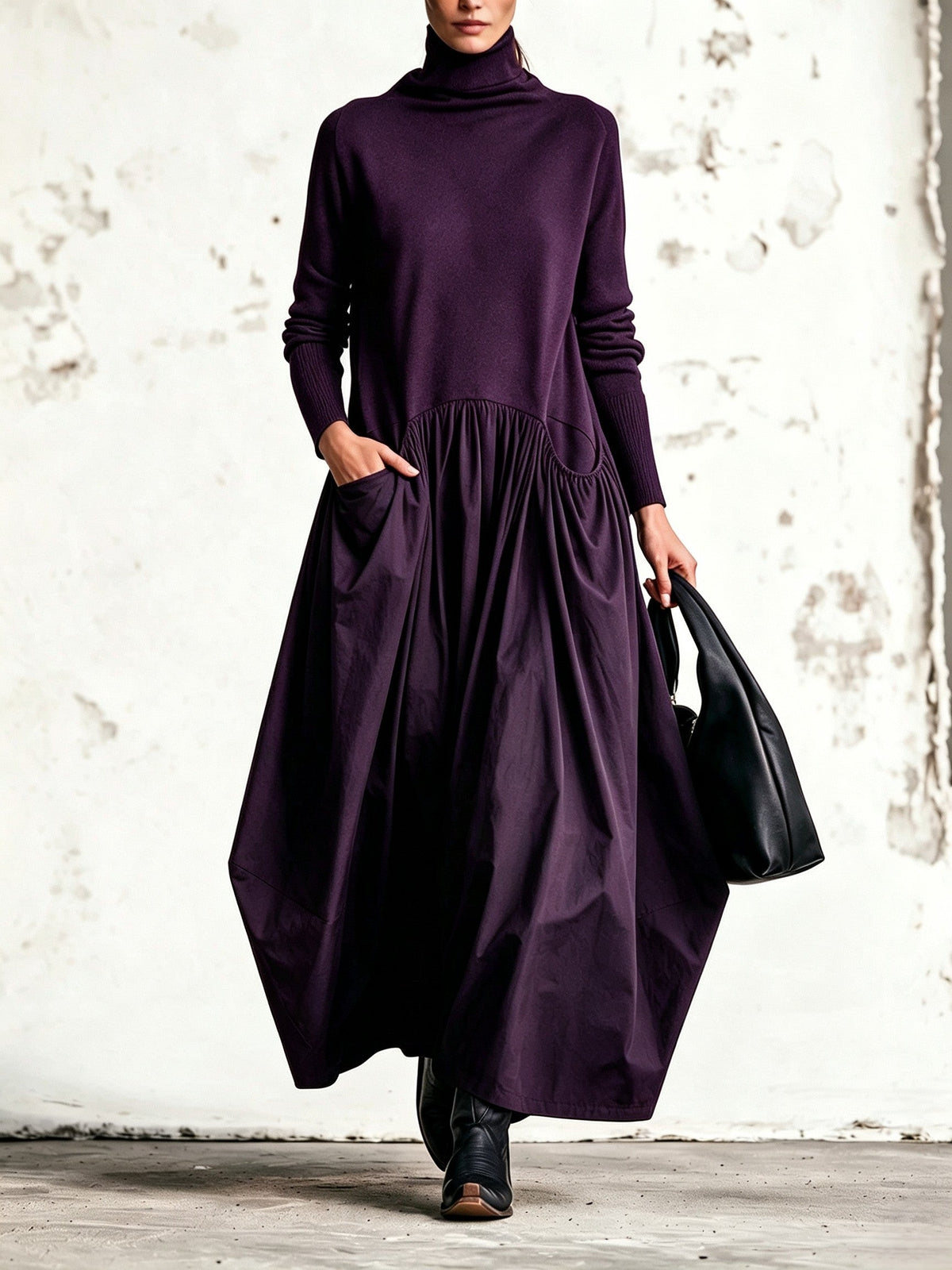 Monroe | Maxivestido de Cuello Alto