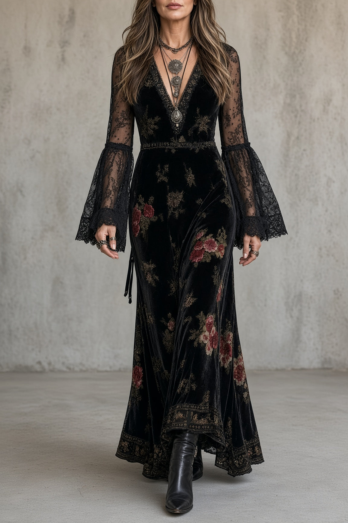 Natalina | Vestido de Terciopelo