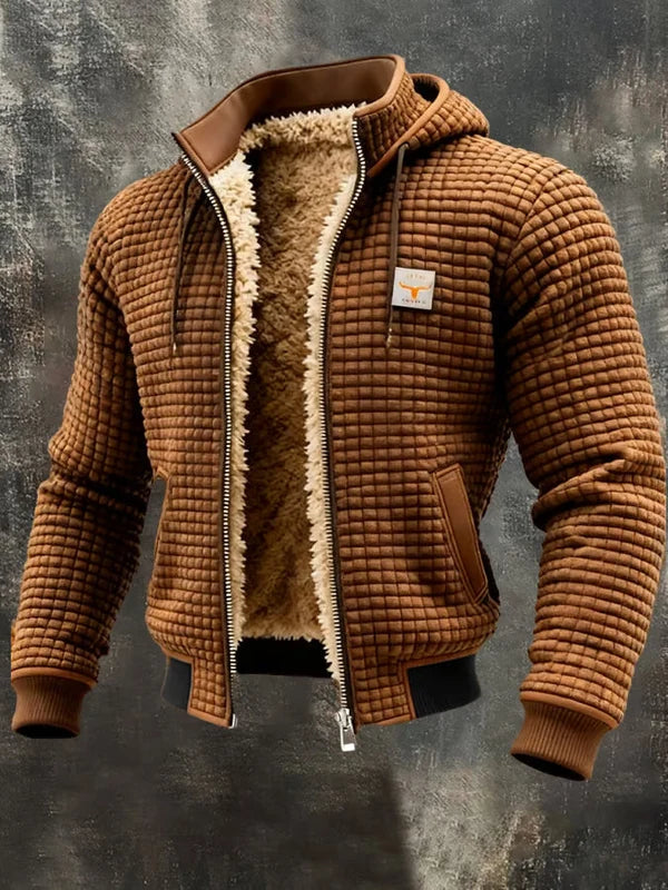 Avrelon | Chaqueta de Estilo Retro con Capucha y Cremallera