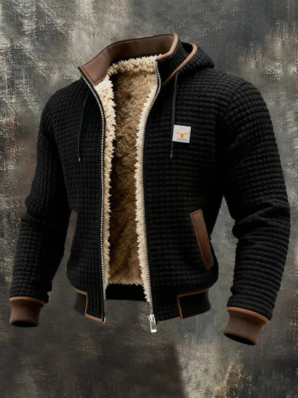 Avrelon | Chaqueta de Estilo Retro con Capucha y Cremallera