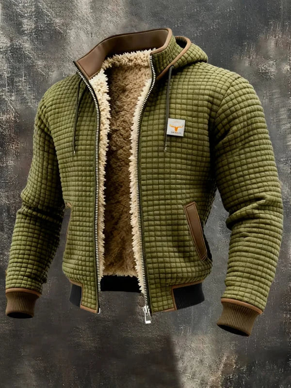 Avrelon | Chaqueta de Estilo Retro con Capucha y Cremallera
